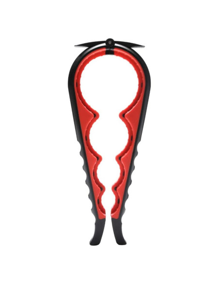Abre frascos ergonómico Otstar para personas con artritis - Negro y Rojo