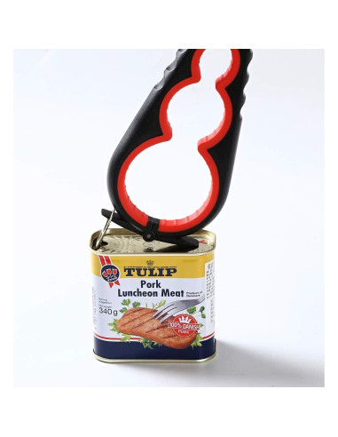 Abre frascos ergonómico Otstar para personas con artritis - Negro y Rojo