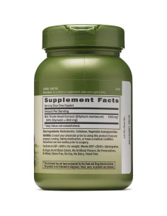 Suplemento Cardo Mariano GNC Herbal Plus 1300mg Vegetariano 2