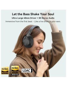 Auriculares Bluetooth Over-Ear Blackview FitBuds H1, ANC, 65H 2