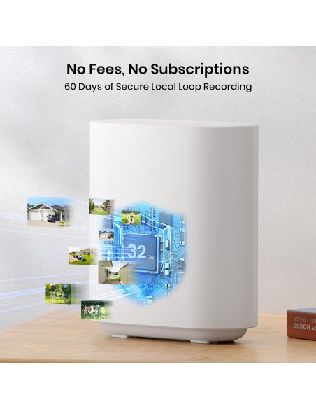 Cámaras de Seguridad AOSU Kit 4 Inalámbricas Solar 2K