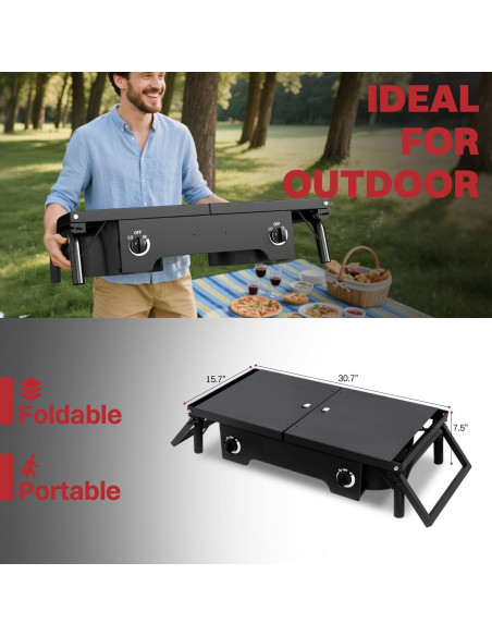 Estufa de Campamento Propano Pipopa 2 Quemadores 150,000 BTU Estufa de Campamento Propano Pipopa 2 Quemadores 150,000 BTU