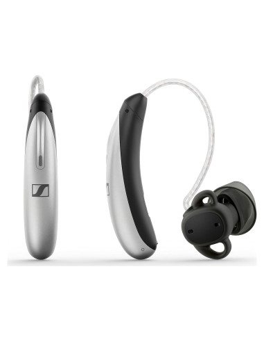 Ayuda Auditiva Sennheiser All-Day Clear Slim - Bluetooth, RIC, Gris