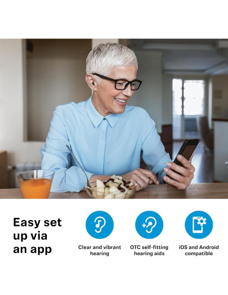 Ayuda Auditiva Sennheiser All-Day Clear Slim - Bluetooth, RIC, Gris