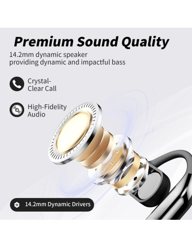 Auriculares Inalámbricos Aurotlu Q16-H3 Bluetooth 5.4 IPX7