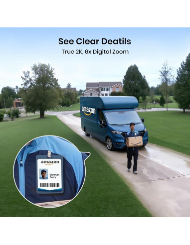 Cámaras de Seguridad AOSU Kit 4 Inalámbricas Solar 2K