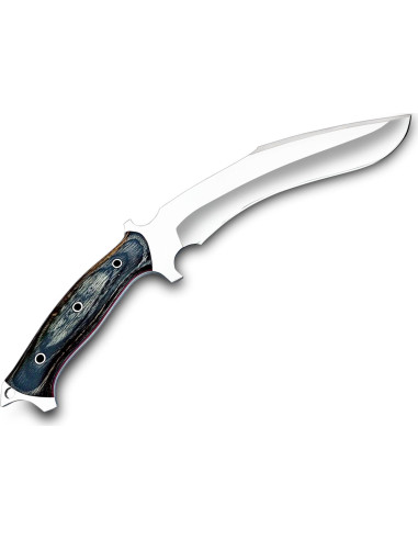 Cuchillo Kukri Warivo Hecho a Mano 39.37 cm con Funda de Cuero