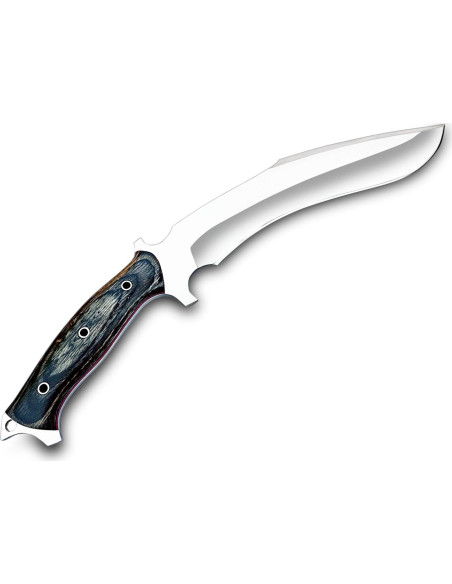 Cuchillo Kukri Warivo Hecho a Mano 39.37 cm con Funda de Cuero