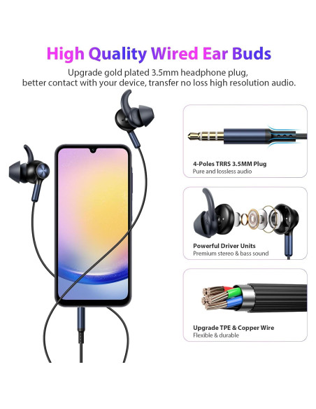 Auriculares In-Ear APETOO 3.5mm con Cancelación de Ruido Auriculares In-Ear APETOO 3.5mm con Cancelación de Ruido