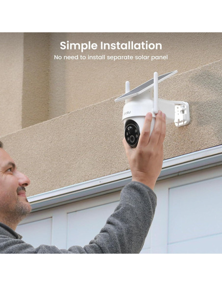 Cámaras de Seguridad AOSU Kit 4 Inalámbricas Solar 2K