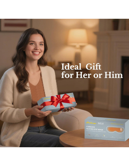 Máscara de Ojos Calentada HOTHUGZ con Gel Enfriado, 5 Temperaturas