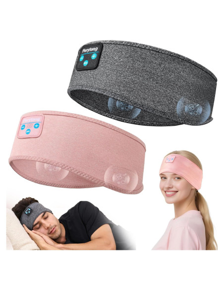 Auriculares Inalámbricos para Dormir Perytong - 2 Pack, Banda Bluetooth Ultra-Fina
