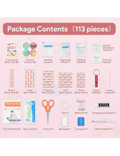 Kit de Primeros Auxilios KakuKa para Niños - 113 Piezas 2