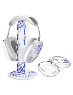 Soporte para Auriculares CameCosy con Funda Silicona Lavanda
