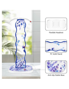 Soporte para Auriculares CameCosy con Funda Silicona Lavanda 2