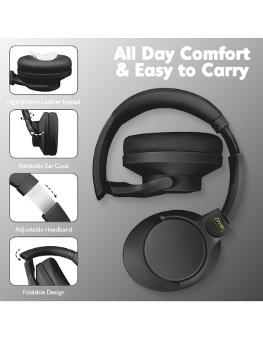 Auriculares Inalámbricos ZIHNIC 960 con Cancelación de Ruido 60H