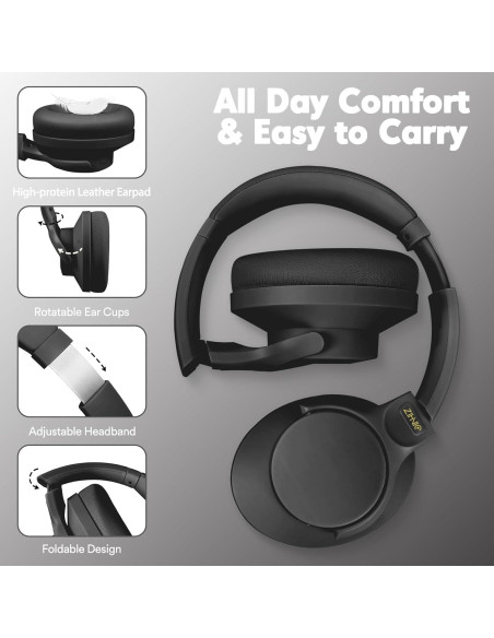 Auriculares Inalámbricos ZIHNIC 960 con Cancelación de Ruido 60H