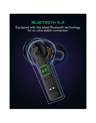 Auriculares Inalámbricos Black Shark BS-T2 con Estuche de Carga