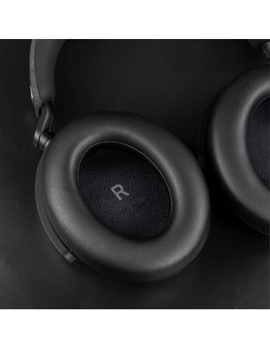 Almohadillas de Cuero SOULWIT para Auriculares Sennheiser Momentum 4 - Negro