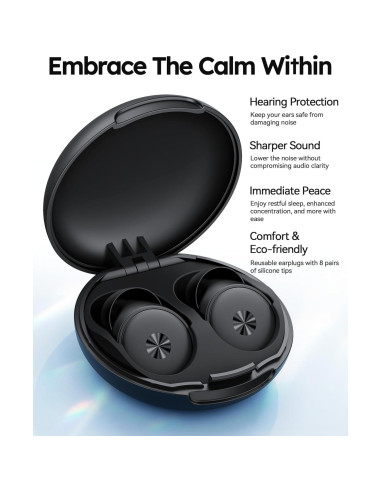 Tapones para Oídos BIGOOD I7 45dB Silicona Reutilizables