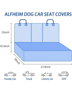 Funda de Asiento para Perros BESULEN Impermeable Universal Negro 2