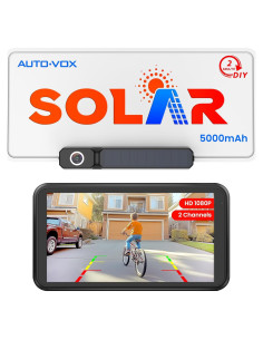 Cámara de Respaldo Inalámbrica Solar AUTO-VOX 1080P 5" IP69K