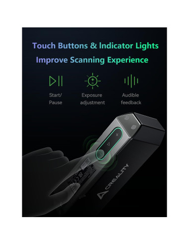 Escáner 3D Creality CR-Scan Otter con Plato Giratorio Manual