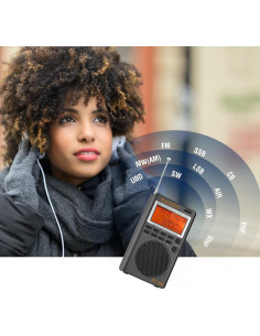 Receptor de Radio Portátil Raddy RF760 AM/FM/SW con NOAA 2