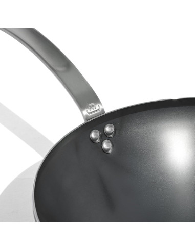 Wok Made In Acero al Carbono 31.75 cm Compatible Inducción