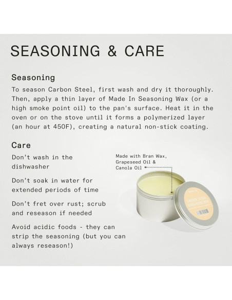 Wok Made In Acero al Carbono 31.75 cm Compatible Inducción