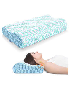 Almohada Ortopédica Cervical Anvo Espuma Viscoelástica 61x34 cm
