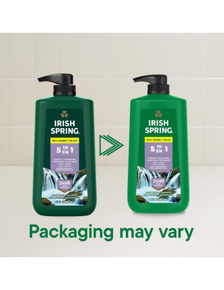Gel de Ducha 5 en 1 Irish Spring para Hombres 887 ml