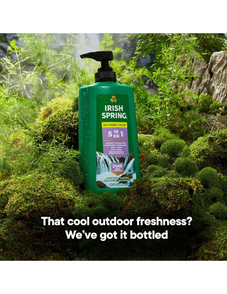 Gel de Ducha 5 en 1 Irish Spring para Hombres 887 ml