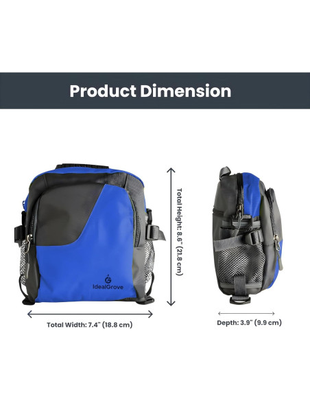 Bolsa de golosinas para perros Idealgrove - Azul, 27.7x26.8x8.8 cm Bolsa de golosinas para perros Idealgrove - Azul, 27.7x26.8x8.8 cm