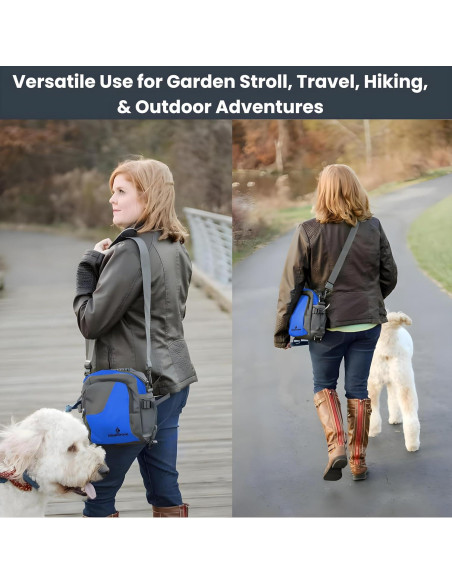 Bolsa de golosinas para perros Idealgrove - Azul, 27.7x26.8x8.8 cm Bolsa de golosinas para perros Idealgrove - Azul, 27.7x26.8x8.8 cm