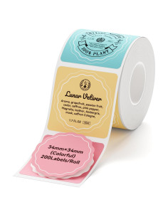 Etiquetas térmicas NIIMBOT B1/B21/B3S 34x34mm 200 etiquetas/rollo