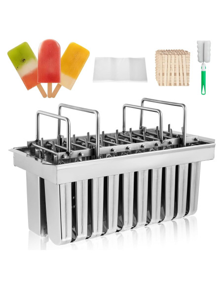 Moldes de Paletas Dyna-Living 20PCS Acero Inoxidable 108ml/115ml