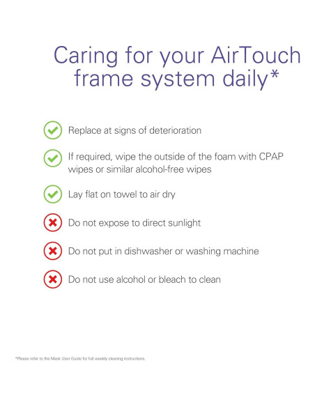 Máscara CPAP ResMed AirTouch N20 Pequeña con Almohadilla Nasal