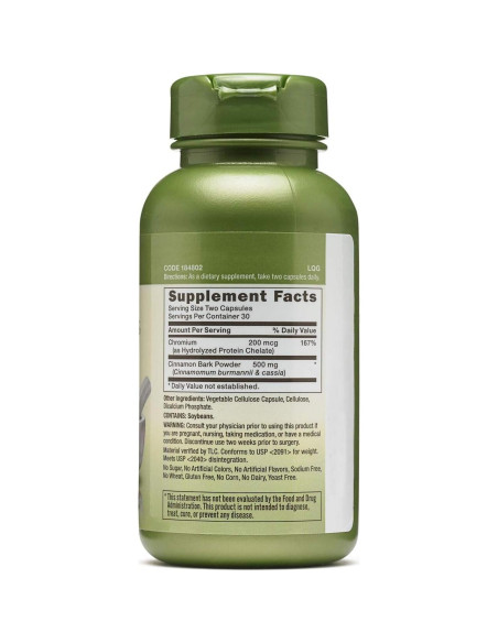 Suplemento de Canela y Cromo GNC Herbal Plus 30 Porciones Suplemento de Canela y Cromo GNC Herbal Plus 30 Porciones