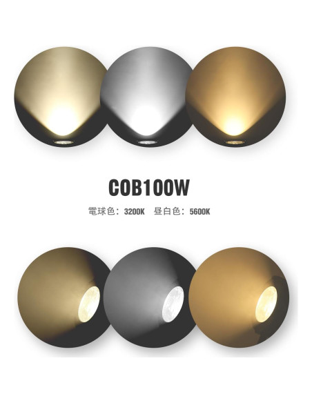 BETOPPER Focos LED 100W DMX para Escenario y Eventos