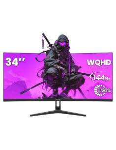 Monitor Curvo CRUA 34" WQHD 144Hz 1500R HDMI DisplayPort