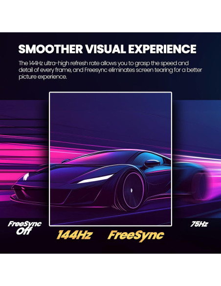 Monitor Curvo CRUA 34" WQHD 144Hz 1500R HDMI DisplayPort