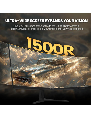 Monitor Curvo CRUA 34" WQHD 144Hz 1500R HDMI DisplayPort