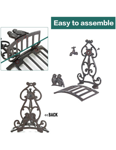 Soporte para Manguera de Jardín Sungmor - Hierro Fundido 44.45x30.48cm
