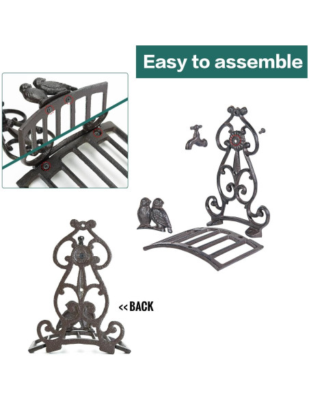 Soporte para Manguera de Jardín Sungmor - Hierro Fundido 44.45x30.48cm