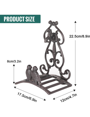 Soporte para Manguera de Jardín Sungmor - Hierro Fundido 44.45x30.48cm