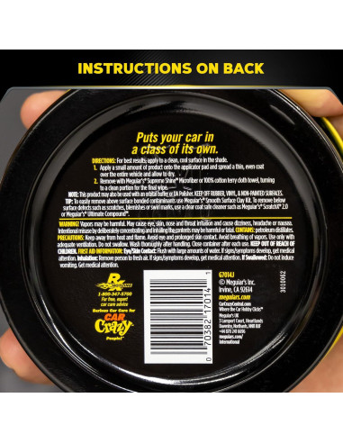 Cera en Pasta Meguiar's Gold Class Carnauba Plus 311 g