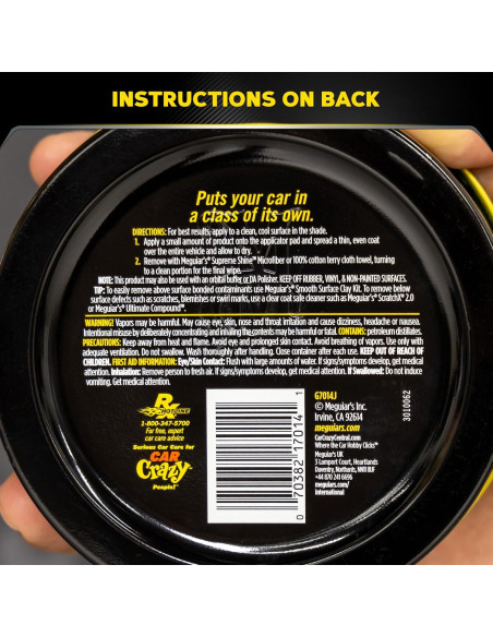 Cera en Pasta Meguiar's Gold Class Carnauba Plus 311 g