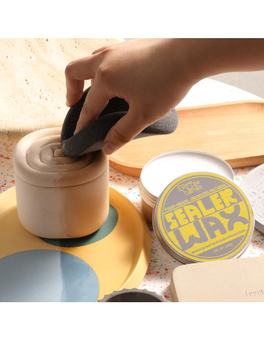 Tarro de Vela de Silicona Boowan Nicole con Cera Selladora