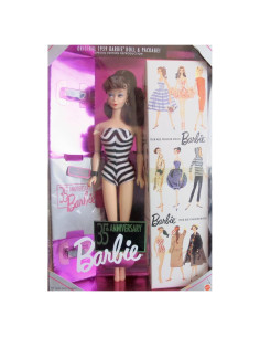 Muñeca Barbie 35 Aniversario Mattel Cabello Castaño 29.2 cm